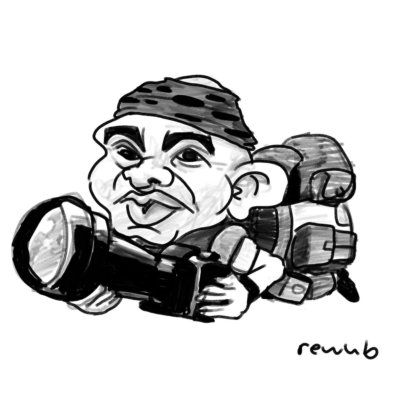 Cameraman Cat from Battle Cats by rewub on DeviantArt