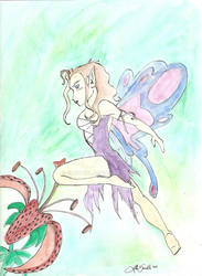 Fairy With a Tiger Lily