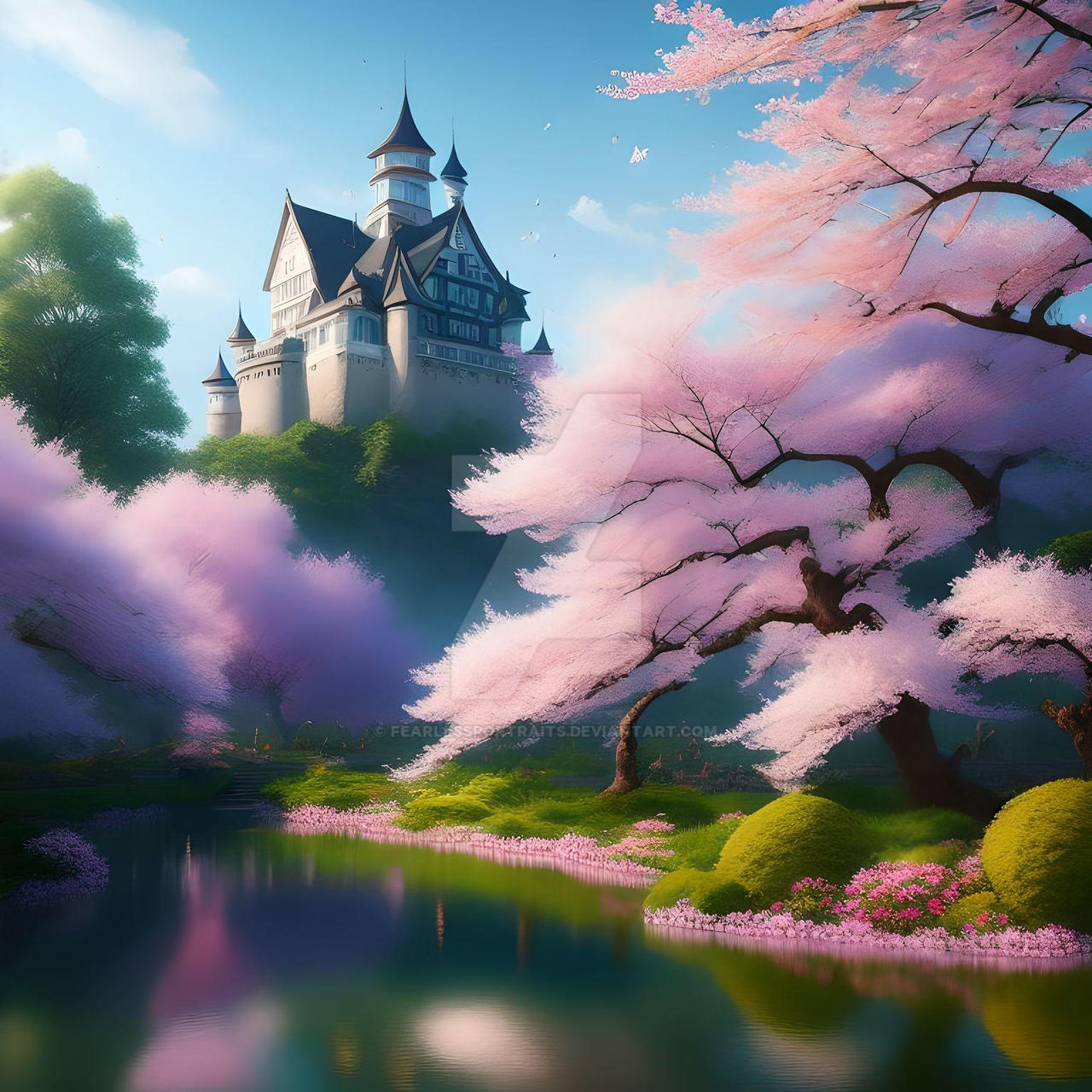 Cherryblossom Castle by FearlessPortraits on DeviantArt