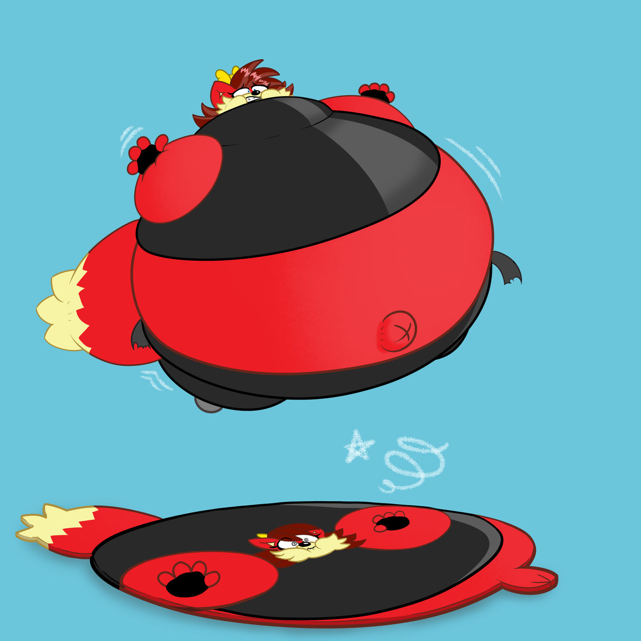 Fox Inflation Fiona Fox: Flated and Flattened by jm0364 on DeviantArt