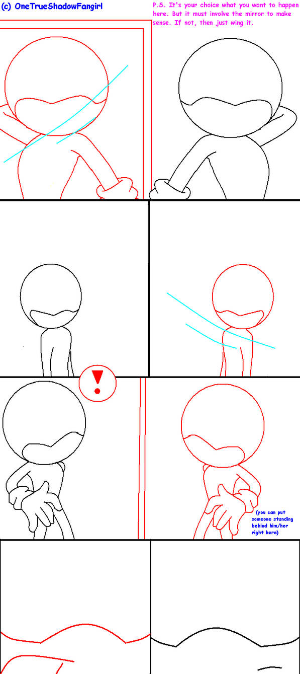 Base comic - In the mirror by OneTrueShadowFangirl on DeviantArt