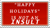 Happy Holidays Stamp by Spikytastic