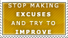 Excuses Stamp