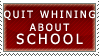 Whining about School Stamp