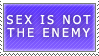 Sex is Not the Enemy Stamp by Spikytastic