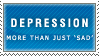 Depression Stamp by Spikytastic