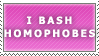 Bash Homophobes Stamp