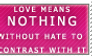 Love and Hate Stamp