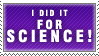 For SCIENCE Stamp by Spikytastic