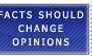 Opinions and Facts Stamp