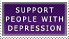 Support Depression Stamp