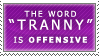 The T-Word Stamp