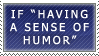 Sense of Humor Stamp