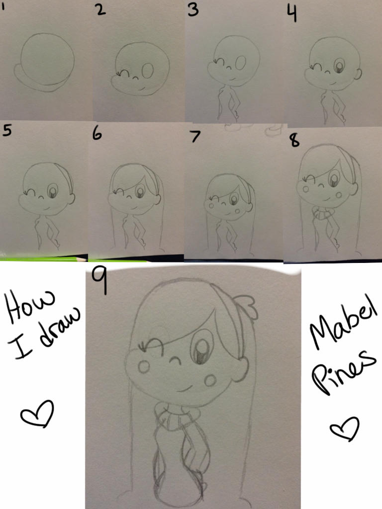 Mable Drawing Tutorial How I draw Mabel (1) by VenusAphrodite96 on DeviantArt