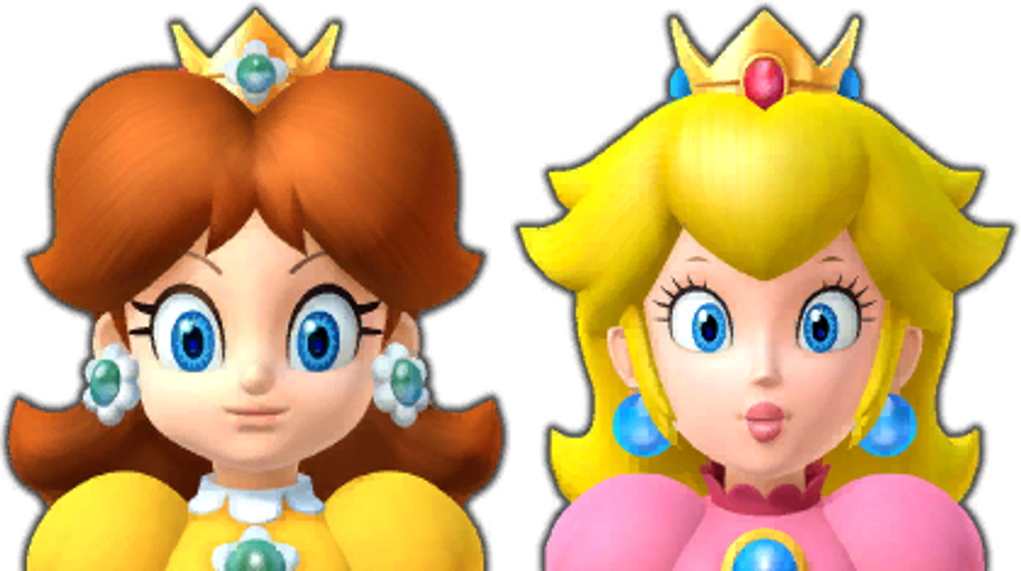 Daisy With Peach Mugshot Mario Party 10 by chrisman83 on DeviantArt
