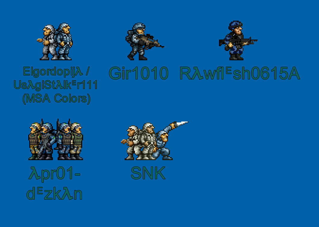 Regular Army Soldiers Types by Rawflesh0615A on DeviantArt