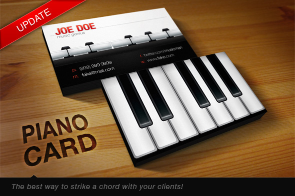 Piano Card by januz