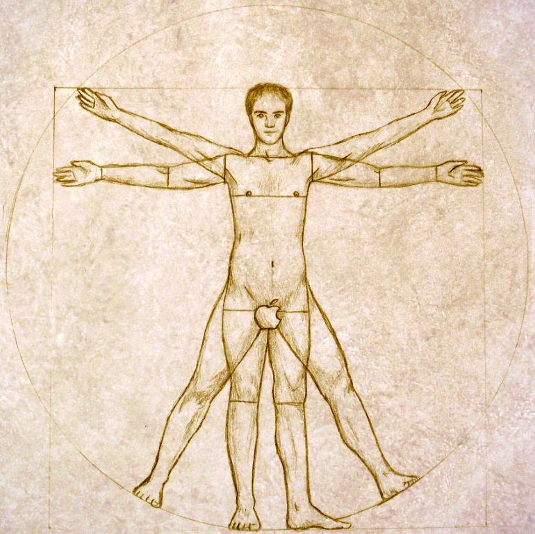 Vitruvian Erik - pencil