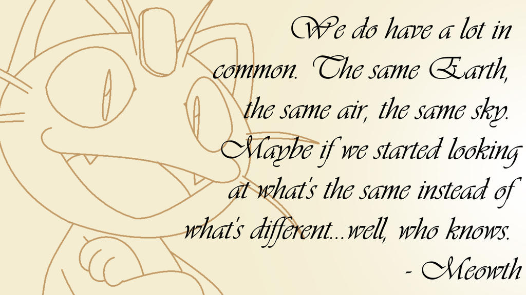 Meowth Quote