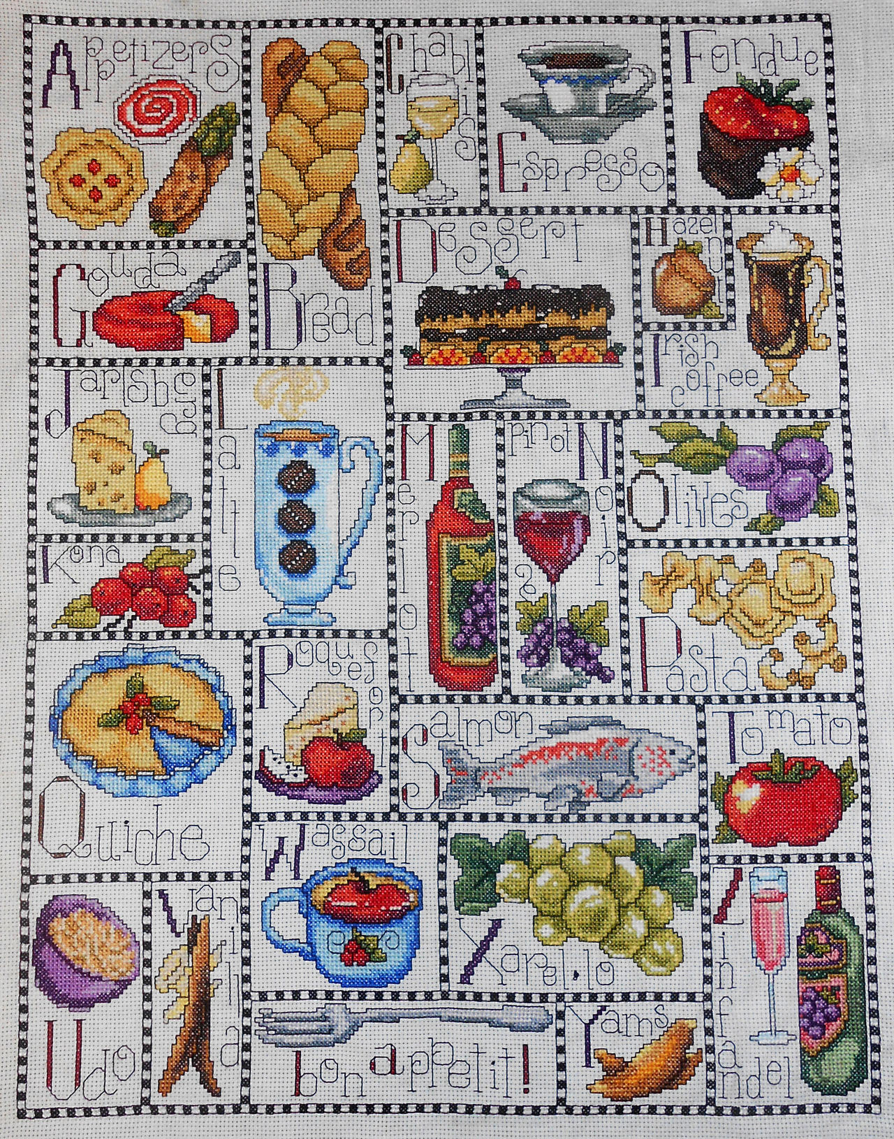 Gourmet ABC Counted Cross Stitch Kit