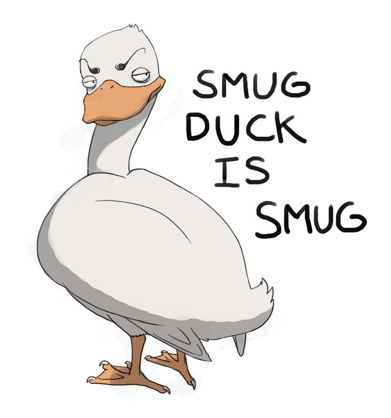 Smug duck is smug by Sarspax on DeviantArt