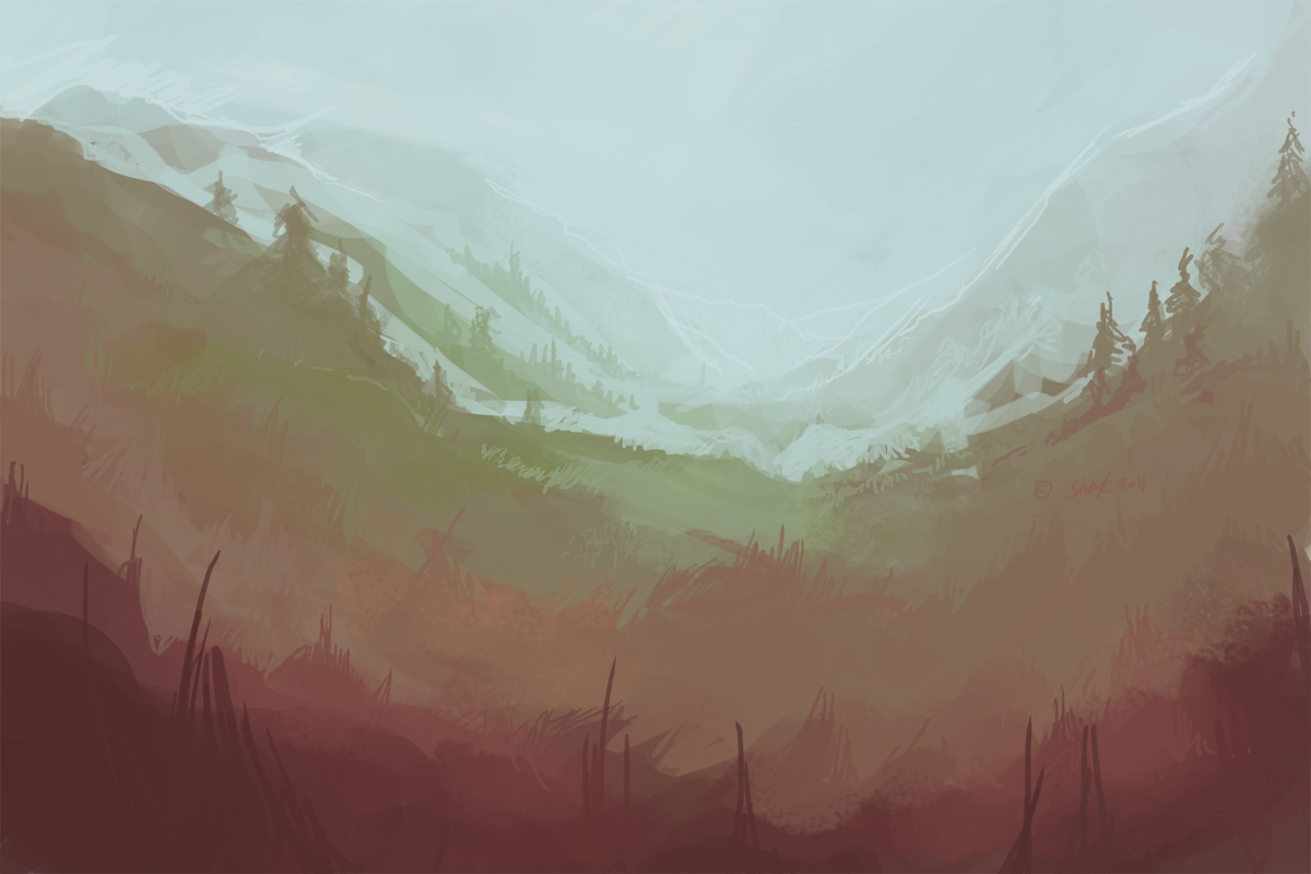 Landscape doodle