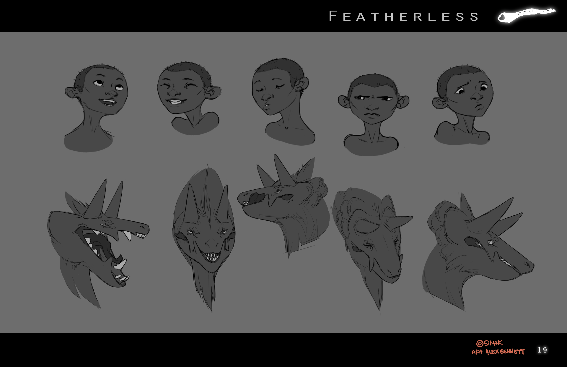 Featherless: Saagon and Atukybo expressions