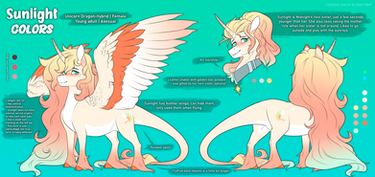 Sunlight Colors reference sheet 2022