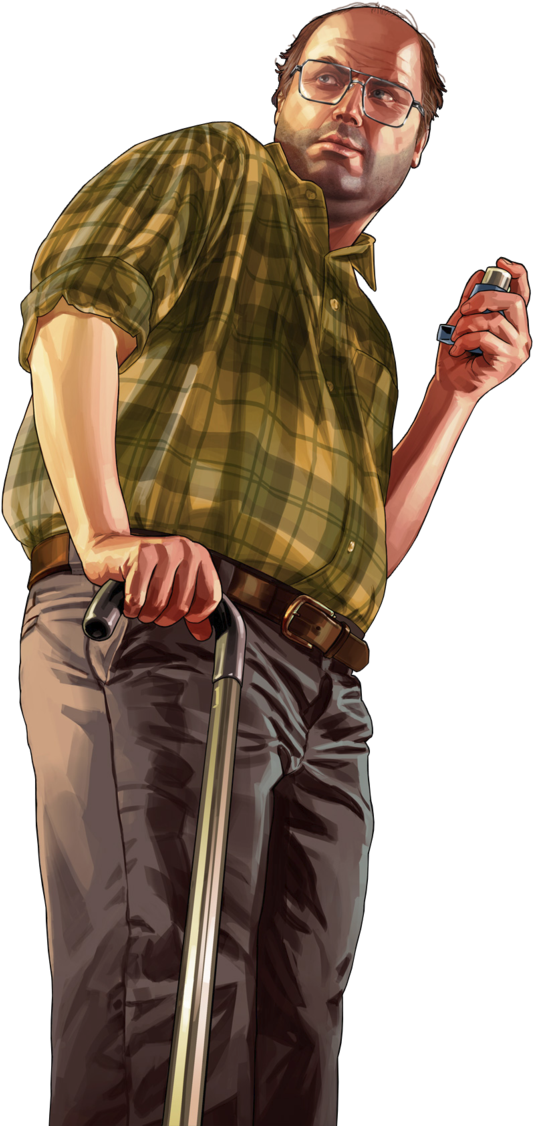Lesser Gta Lester - GTA V - PNG by alaanfabioo on DeviantArt