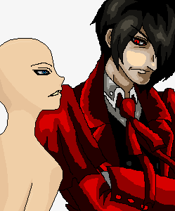 Listening intently- Alucard x you base