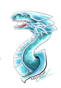 Blue-Eyes White Dragon Portrait