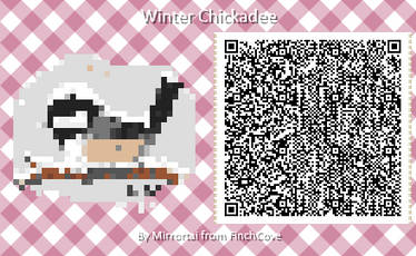 Winter Chickadee - Animal Crossing QR pattern vers