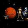Space Princess, wallpaper for Ubuntu