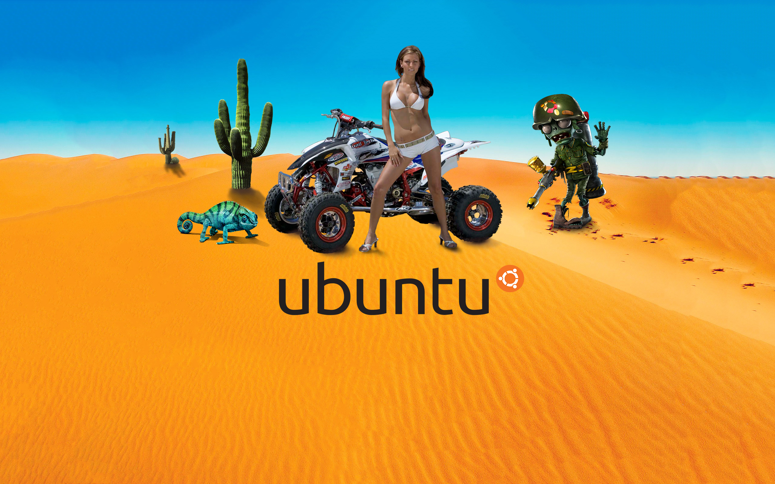 Ubuntu desert, wallpaper v.2