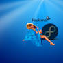 Fedora Blue Luxury wallpaper