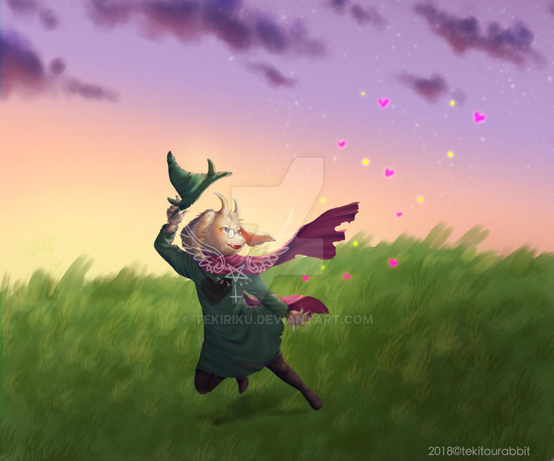 DR: Ralsei by tekiriku on DeviantArt