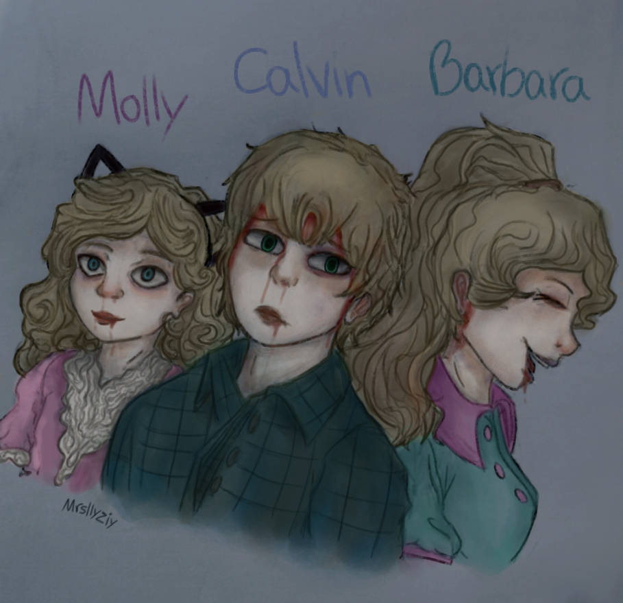 Molly finch, Calvin finch and Barbara finch fanart by mrsllyziy on