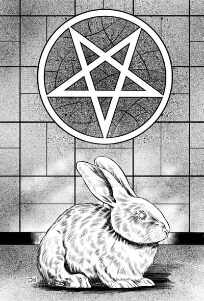 Satanic Rabbit Detailed Inks B by Jason-Lenox on DeviantArt