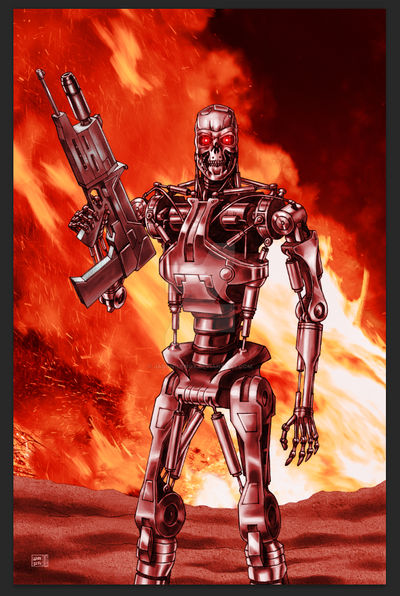 T800 Terminator Commission by Jason-Lenox on DeviantArt