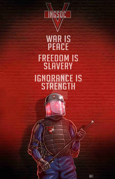 1984 War is Peace Red Wall Variant
