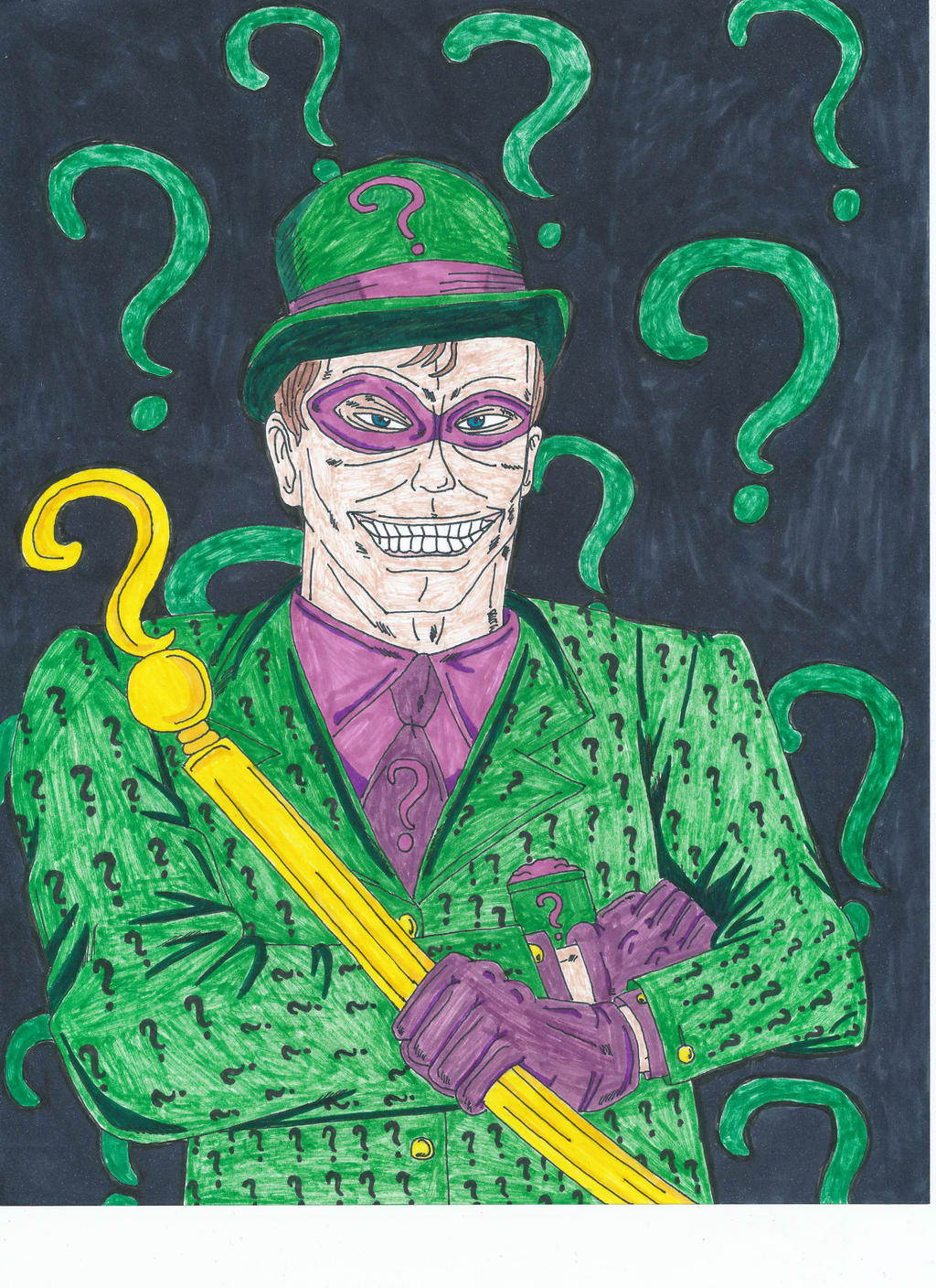 Evil The Riddler The Riddler-Portraits of Villainy by Vultureclaw on DeviantArt