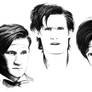 matt smith face doodles