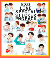 EXO Line Special sticker PNG Pack