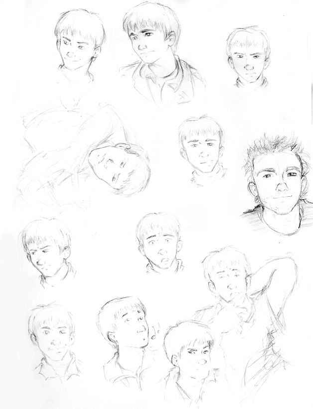 Dom Monaghan sketches