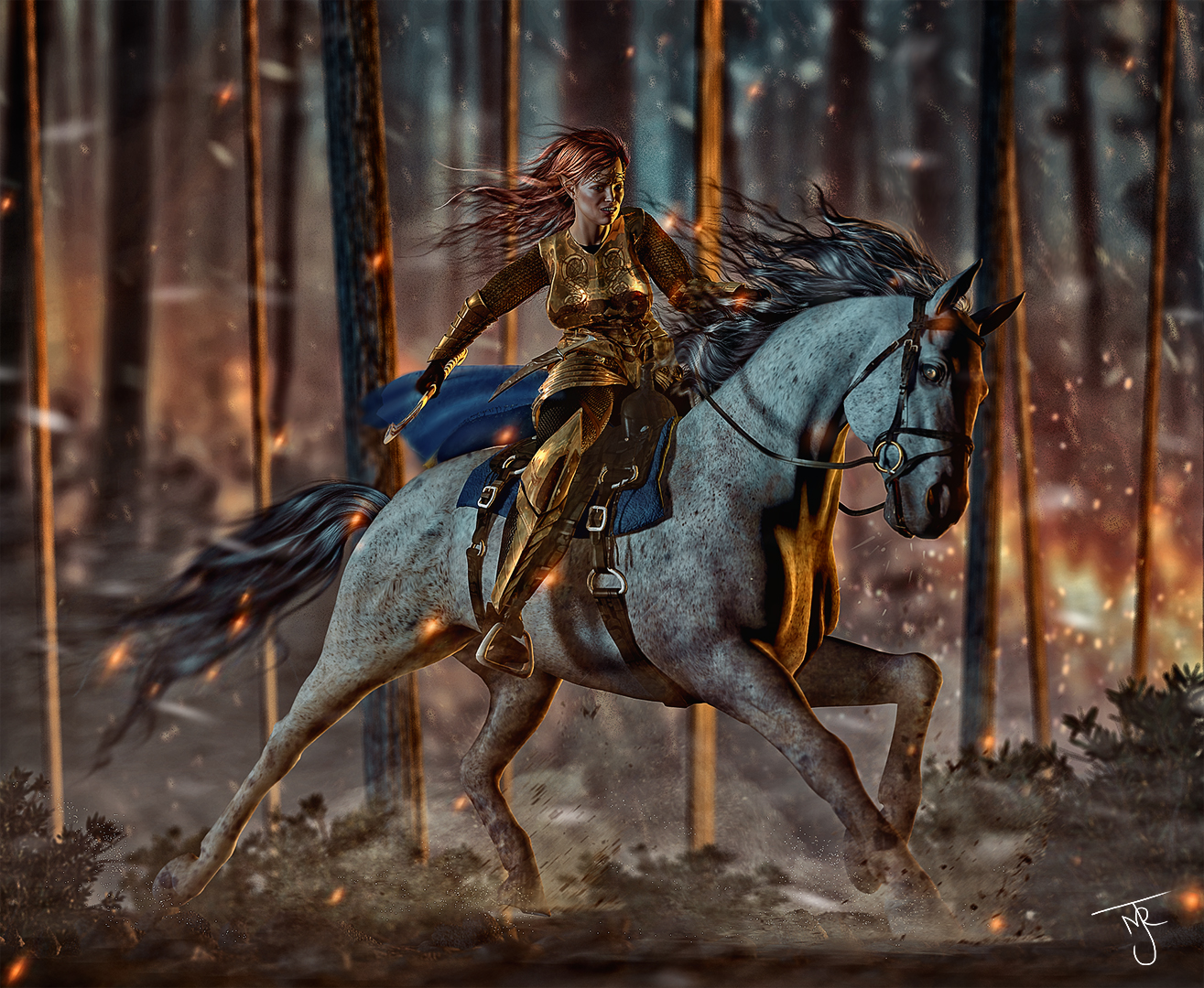 Elf Rider by tab109 on DeviantArt