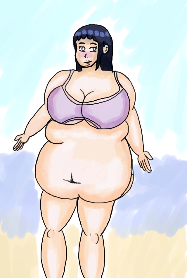 Cute BBW Hinata in Bikini