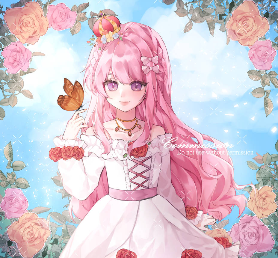Halfbody Commission : Flower princess ! by Slowizx on DeviantArt
