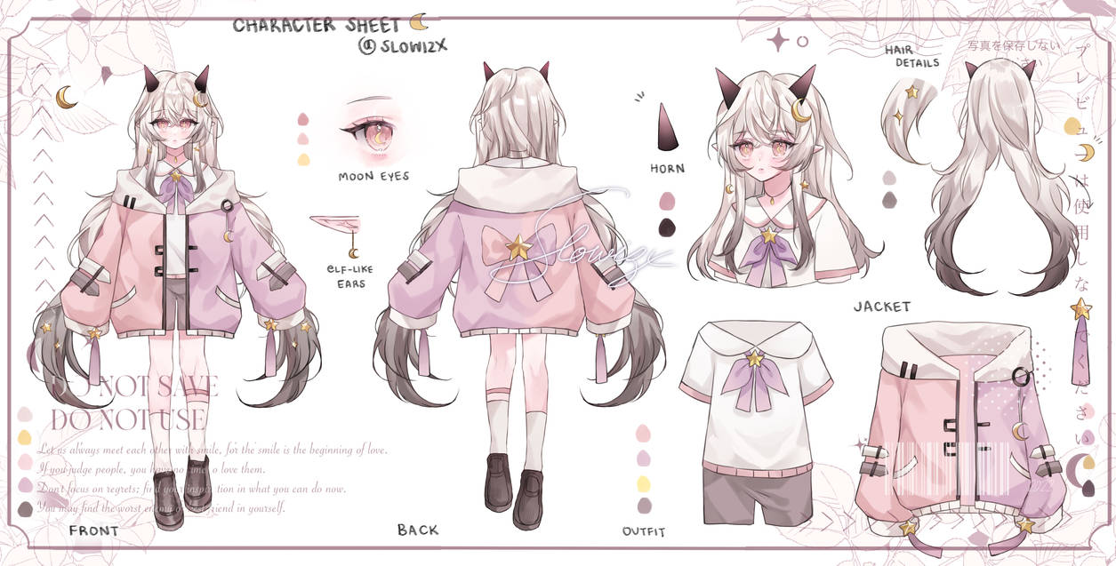 Character sheet Commission #040522 by Slowizx on DeviantArt