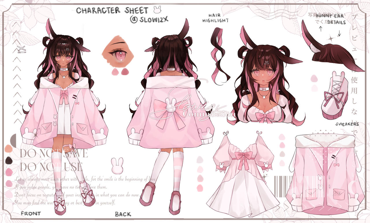 Character sheet Commission #230522 by Slowizx on DeviantArt