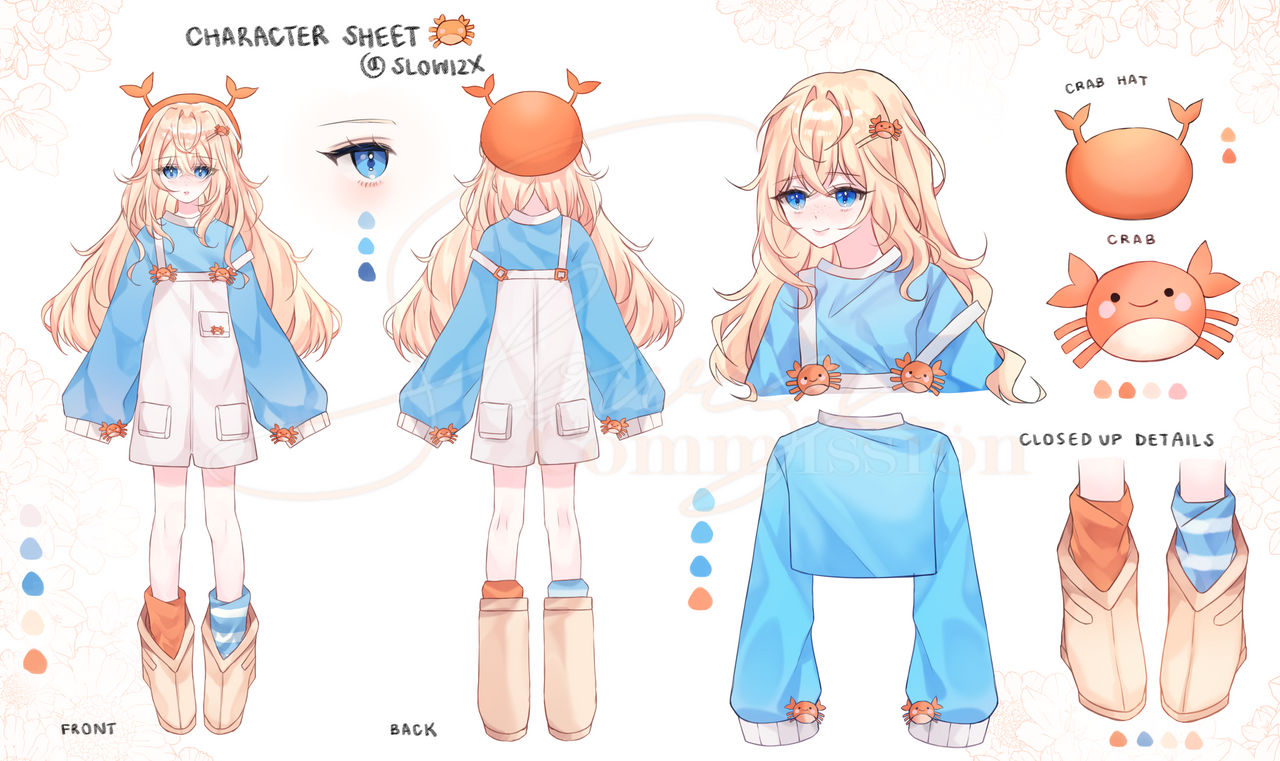 Character sheet Custom design Commission by Slowizx on DeviantArt